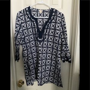 J crew navy swim cover up